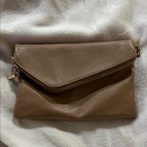 Elegant Tan Clutch Bag
